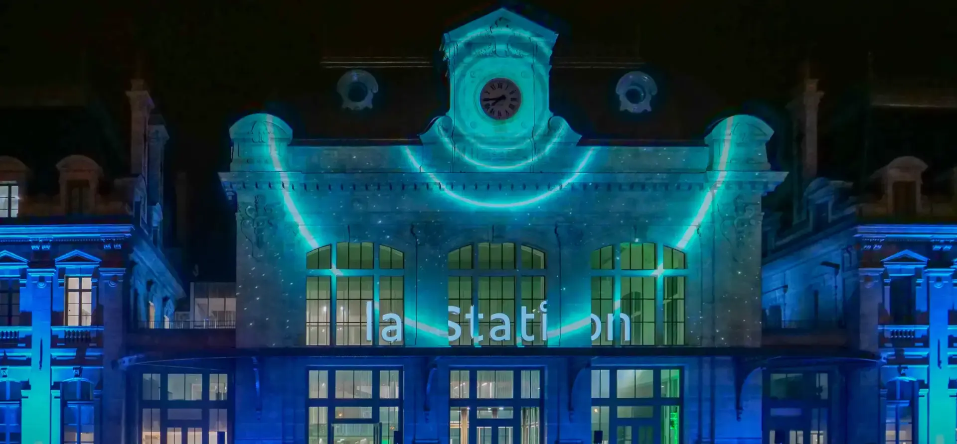 Projection vidéo Mapping – La Station Saint-Omer 2019 – Coprod Events